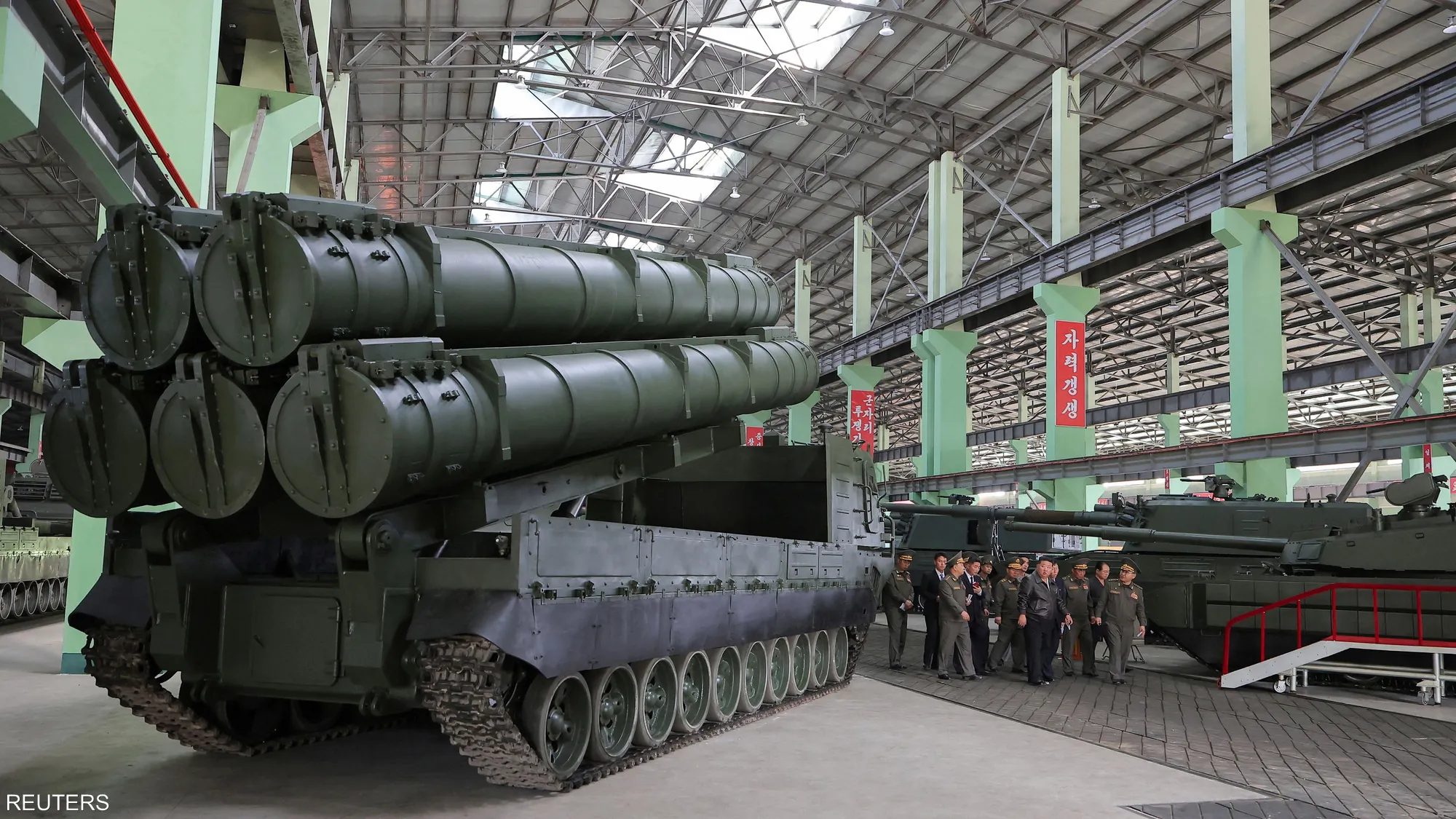 Kim Jong Un inspects new 155mm artillery and naval destroyer tests in Pyongyang amid expanded military modernization efforts.