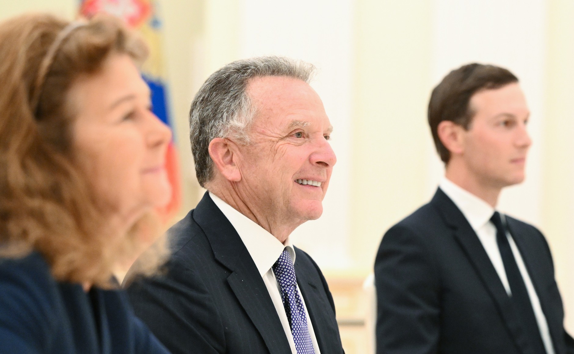Steve Witkoff, U.S. Special Envoy, and Jared Kushner are pictured during an official engagement.