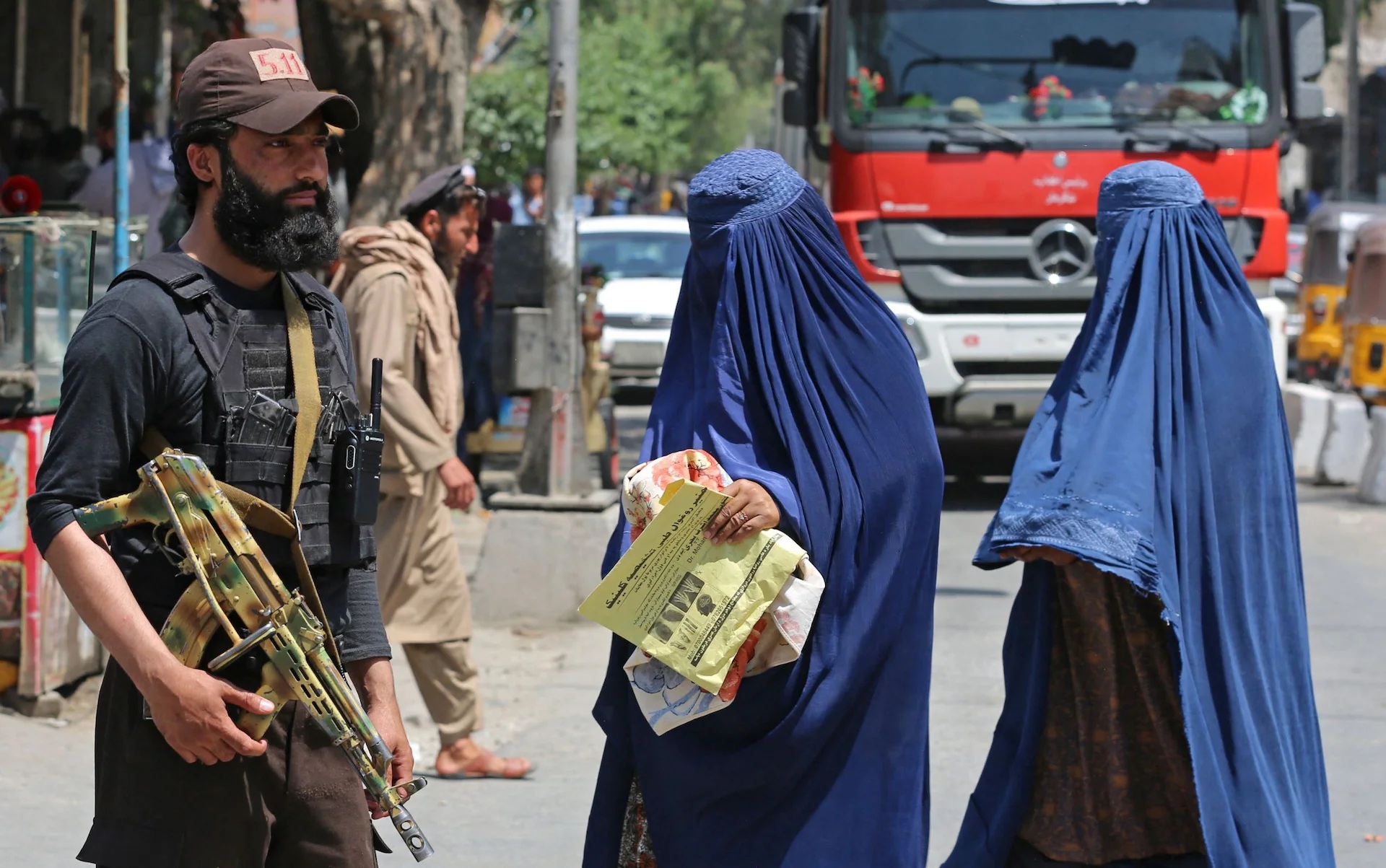 Code says a woman who goes to her parents' home without her husband's permission &ndash; even to escape violence &ndash; faces prison Credit: Shafiullah Kakar/Getty Images