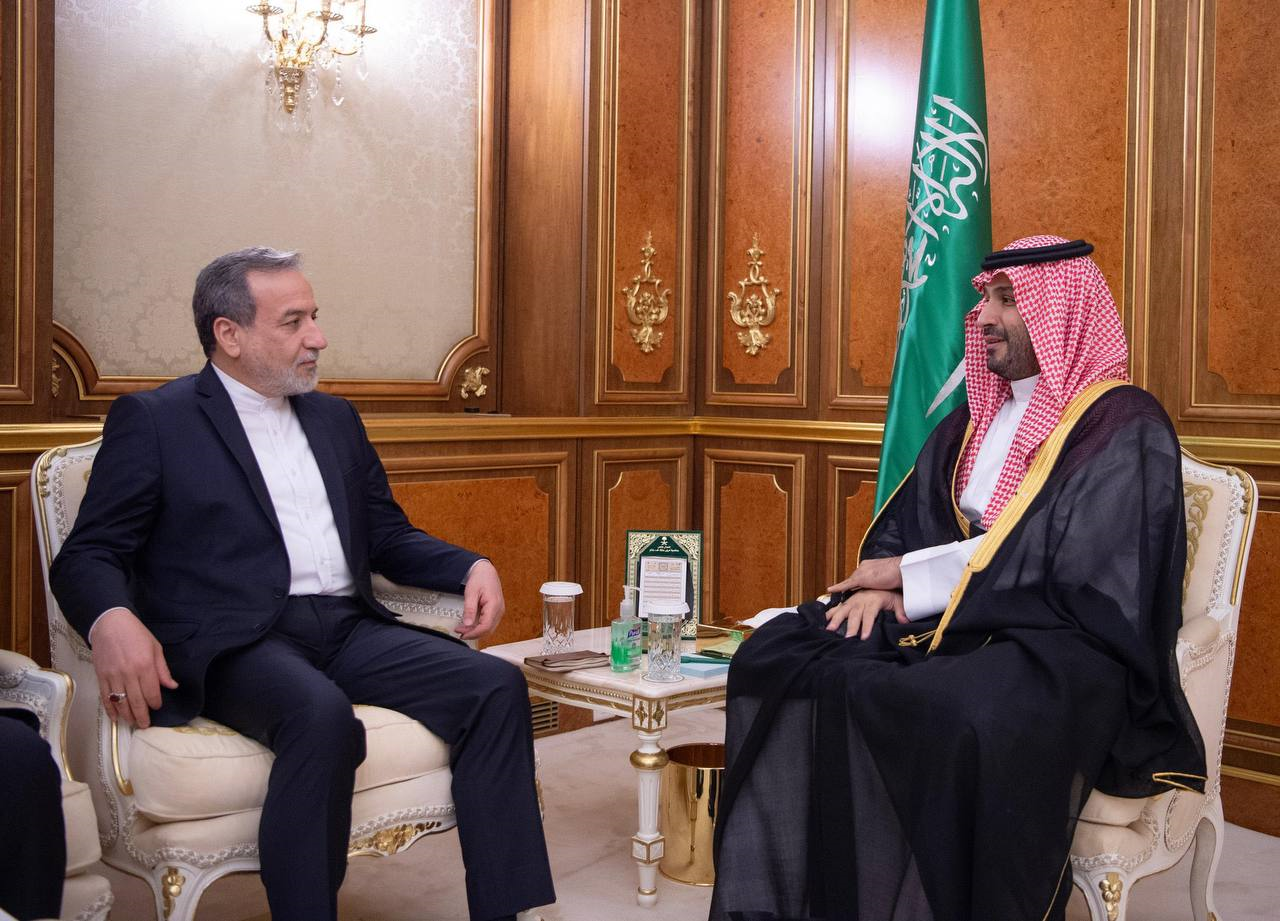 Iranian Foreign Minister Seyed Abbas Araghchi meets Saudi Crown Prince Mohammed bin Salman in Jeddah during high-level talks, July 9, 2025.