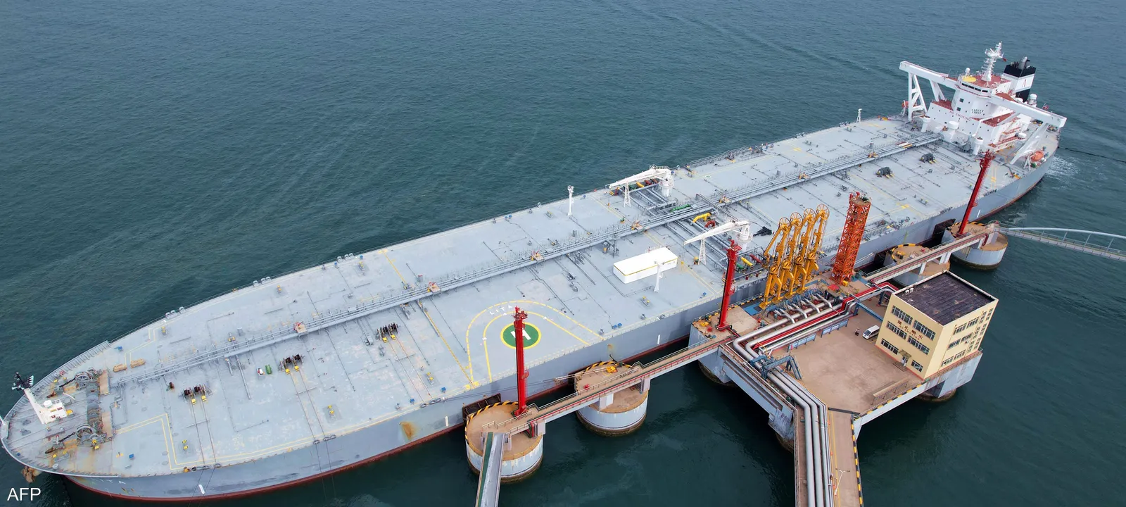 Imported crude oil supplies in China, reflecting the country's reliance on global energy sources to meet domestic demand.