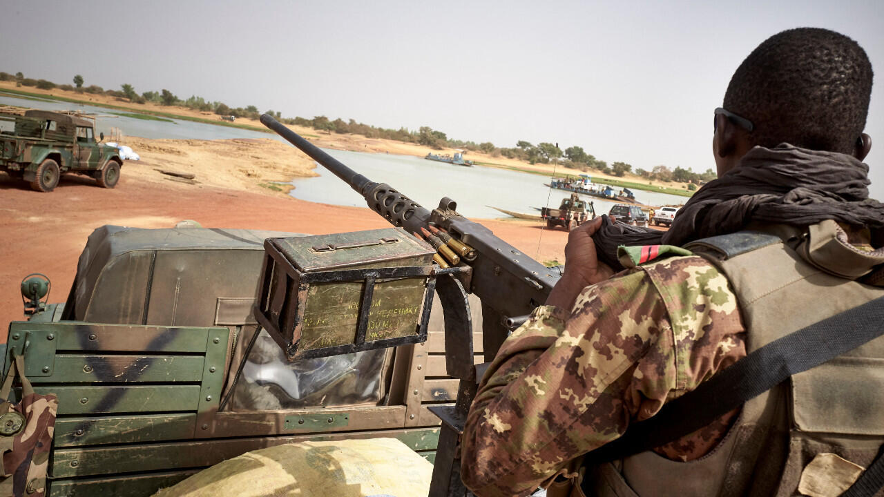 Malian armed forces personnel positioned in northern Mali during security operations amid rising militant activity in the region.