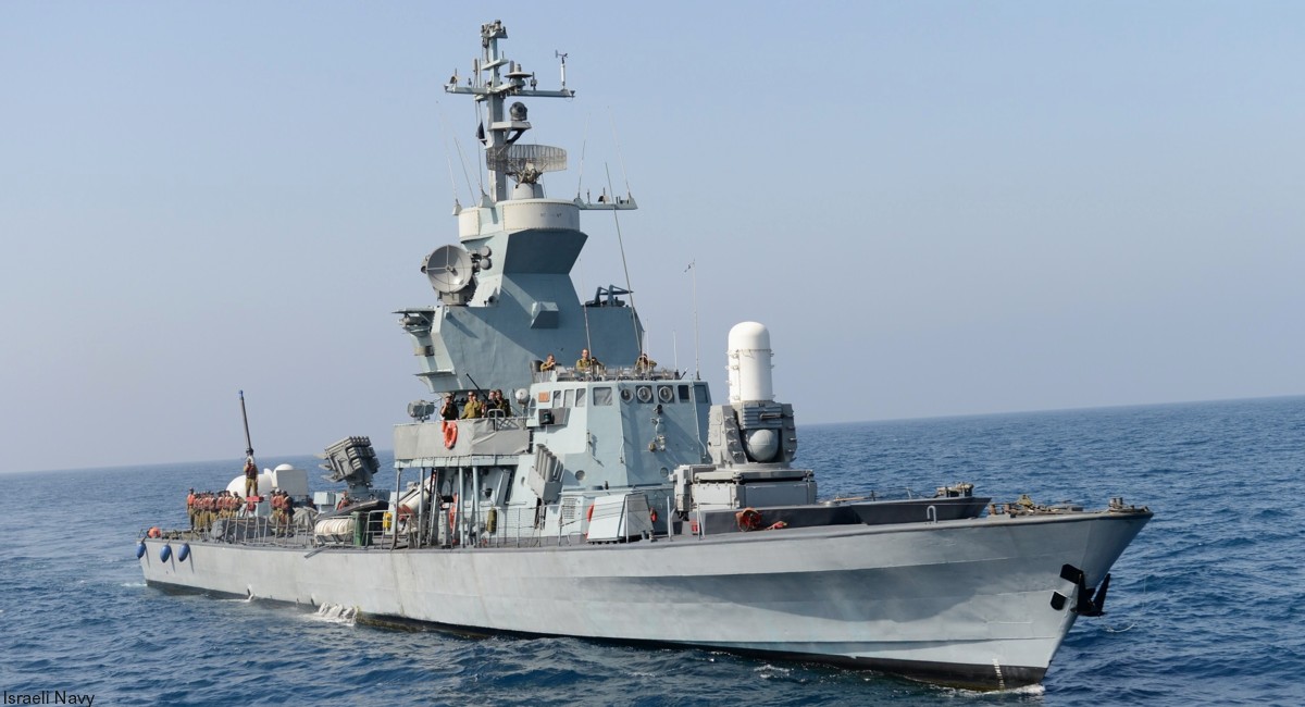 Israeli Navy ships conduct patrols in the Red Sea, maintaining high alert levels in response to Houthi missile and drone threats.