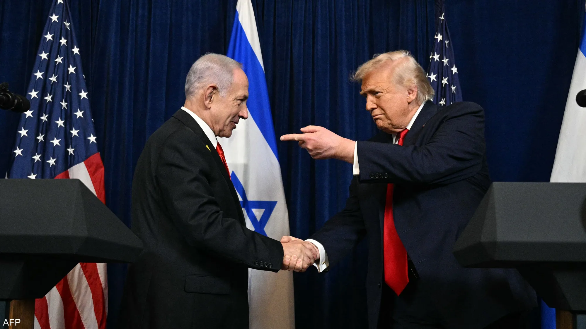 U.S. President Donald J. Trump and Israeli Prime Minister Benjamin Netanyahu.