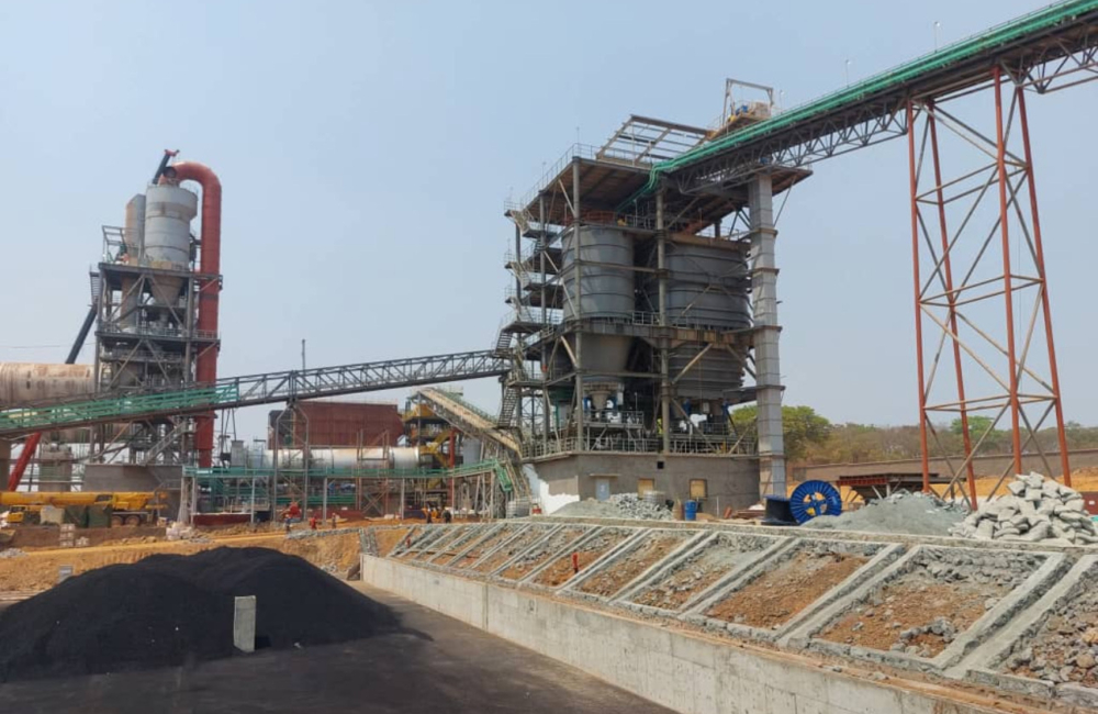 Lithium processing facilities at Zimbabwe's Arcadia mine as the country exports its first lithium sulphate cargo, advancing local mineral beneficiation and battery materials production.