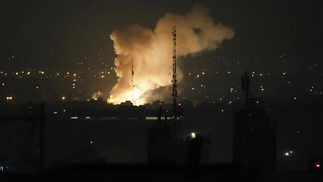 Tehran skyline erupts as explosions rock the city following reported US-Israel airstrikes.
