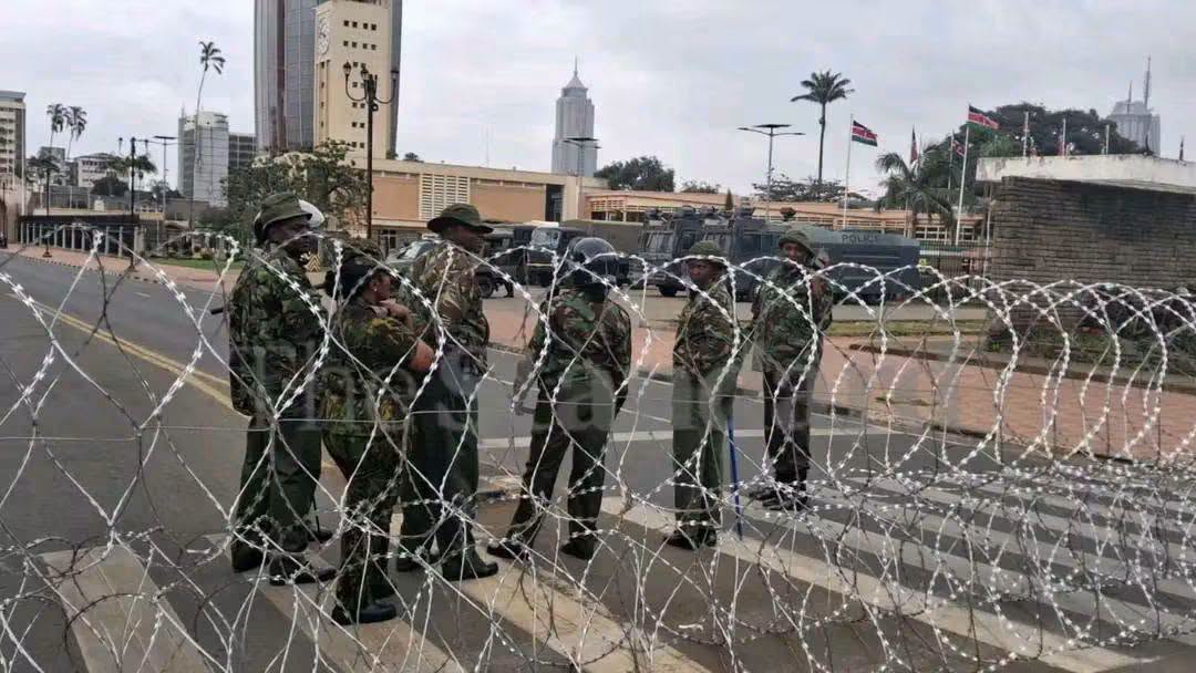 Nairobi is largely deserted, with heavy police presence across major roads and intersections as security forces maintain tight control following nationwide Gen Z protest-related unrest.