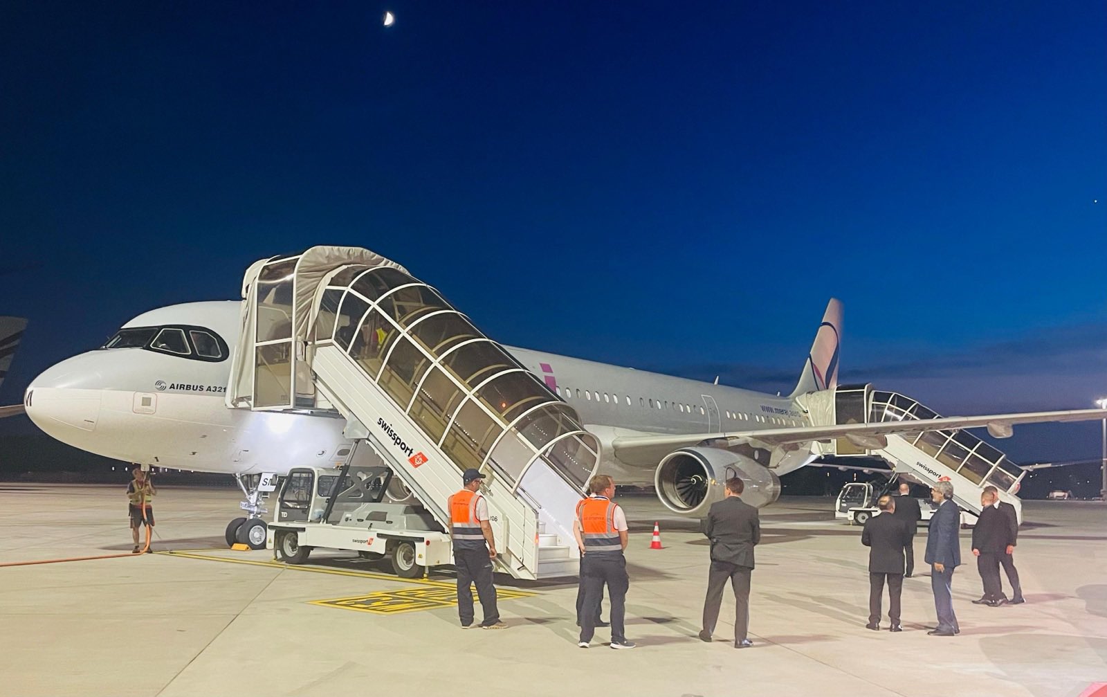 Swiss Federal Department of Foreign Affairs (Swiss MFA) welcomed the arrival of the Iranian delegation in Switzerland on Saturday evening, noting that the team is en route to the B&uuml;rgenstock resort as part of the implementation of the memorandum of understanding signed between the United States and Iran.