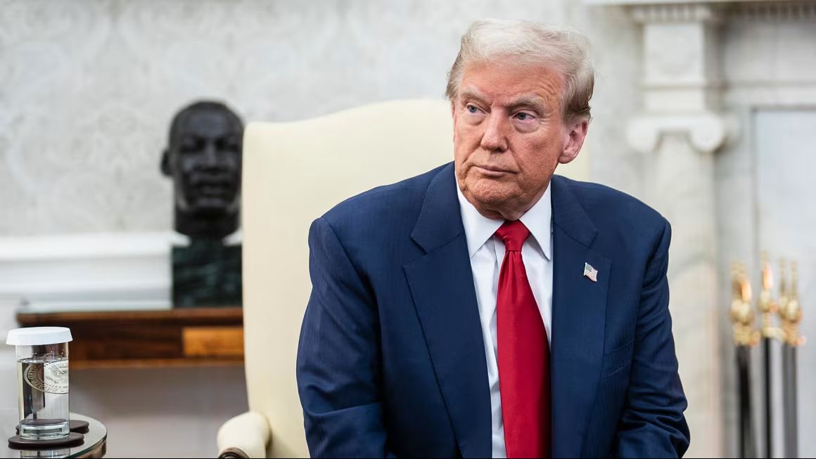 President-elect Donald Trump in the Oval Office of the White House in Washington, DC, on November 13. Jabin Botsford/The Washington Post/Getty Images