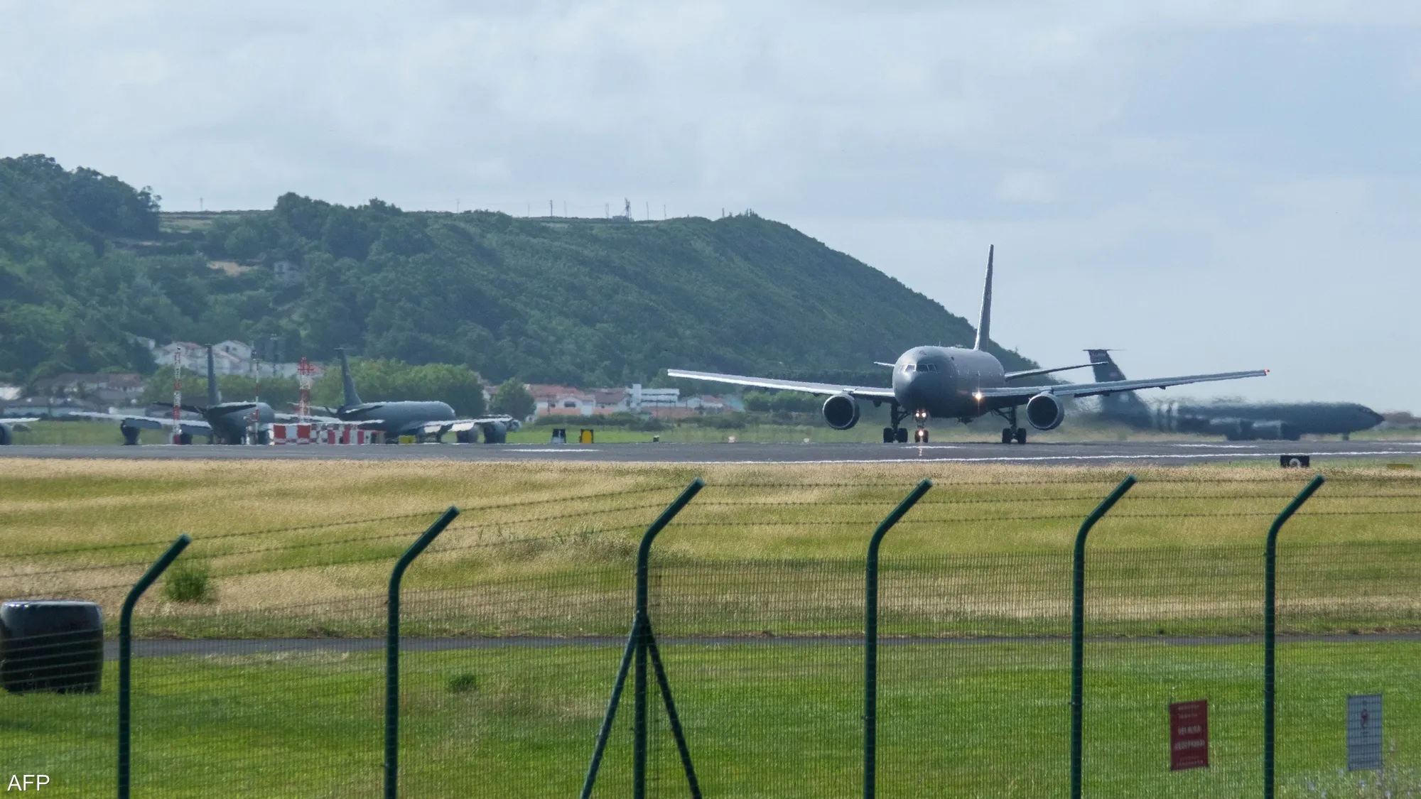 File image: U.S. tanker aircraft positioned at Lajes Air Base.