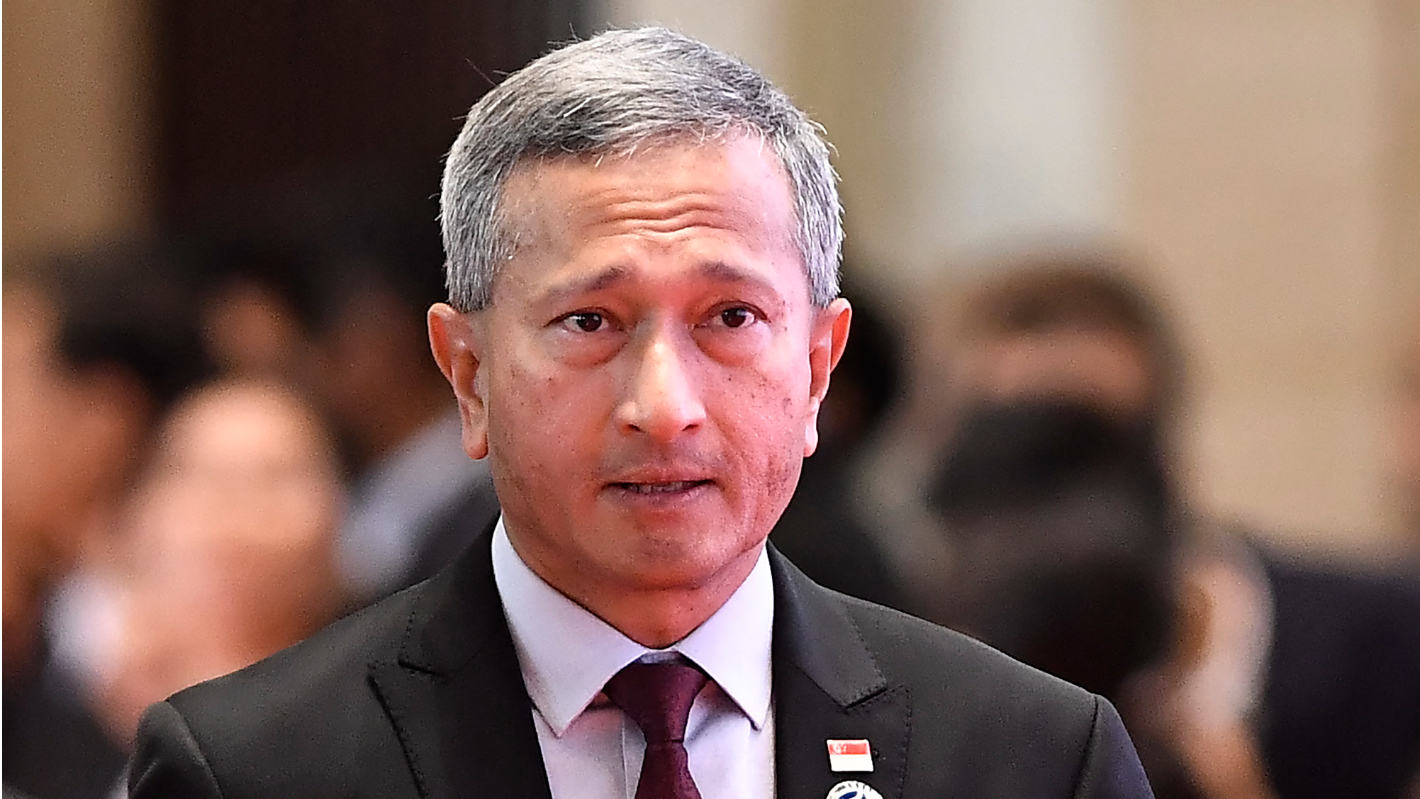 Singapore's Foreign Minister Vivian Balakrishnan arrives to attend the 57th Association of Southeast Asian Nations (ASEAN) Foreign Ministers' Meeting in Vientiane, Laos on July 27, 2024. (PHOTO / AFP)
