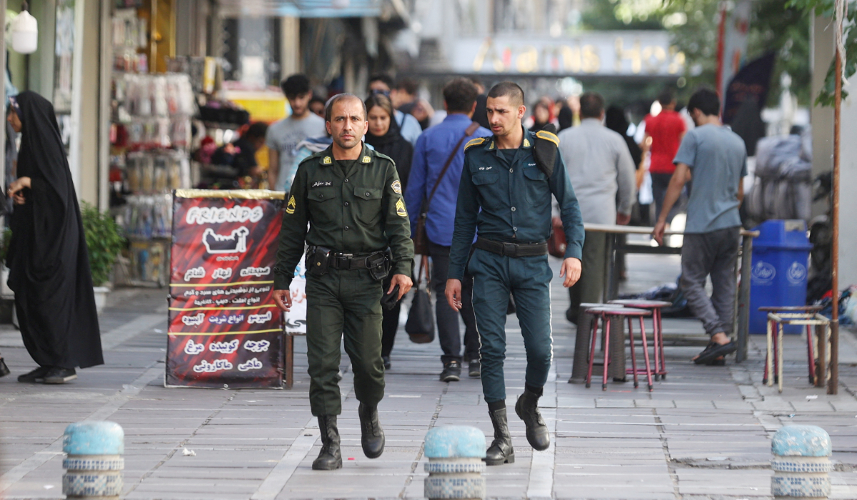 Iran police arrest suspects accused of giving information to enemies during a nationwide security crackdown.