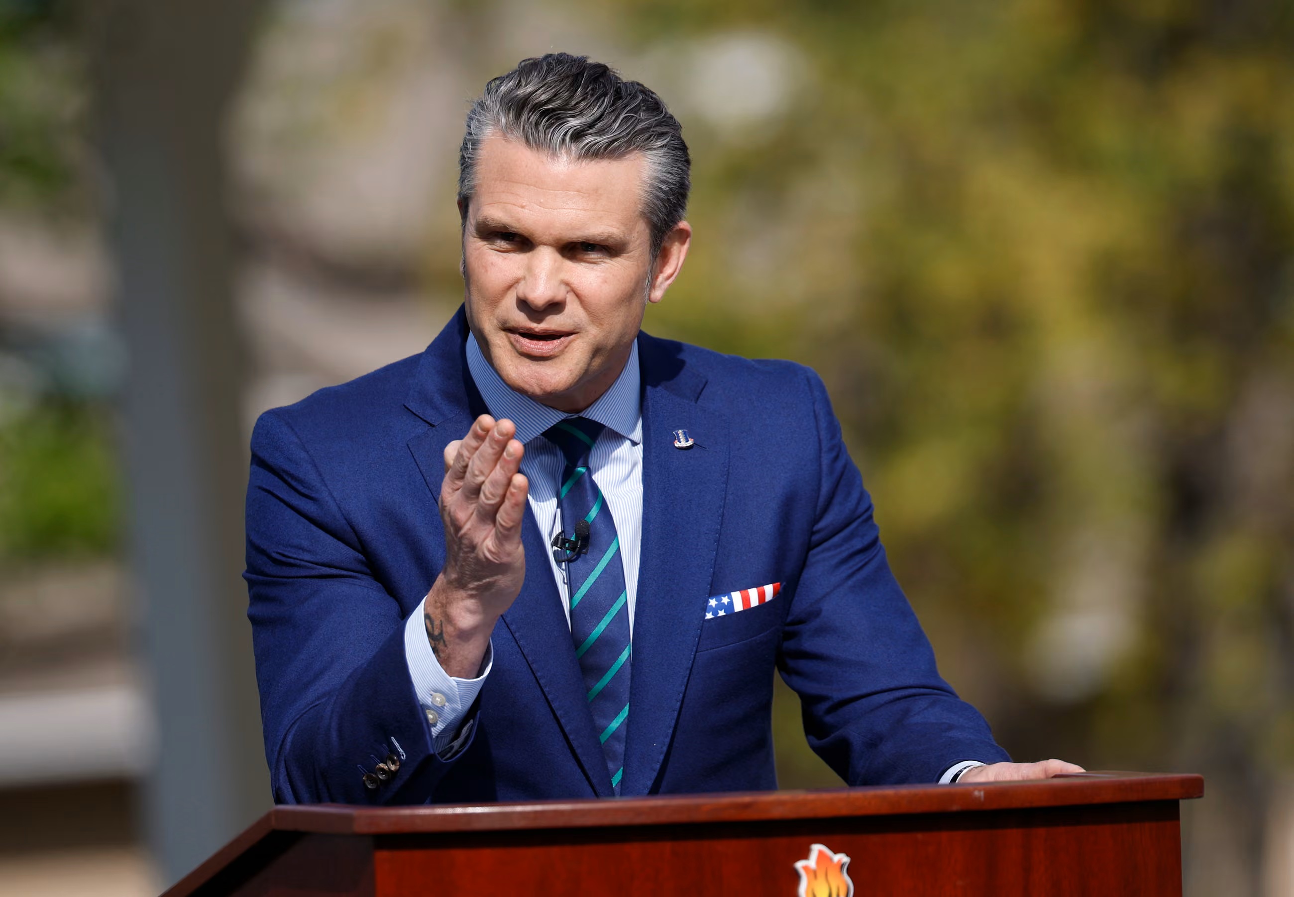 War Secretary Pete Hegseth.