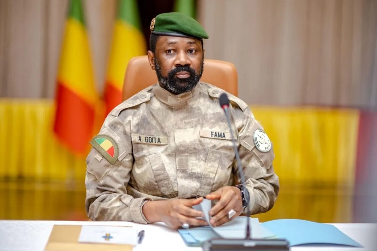 Interim President of the Republic of Mali, Colonel Assimi Goita.