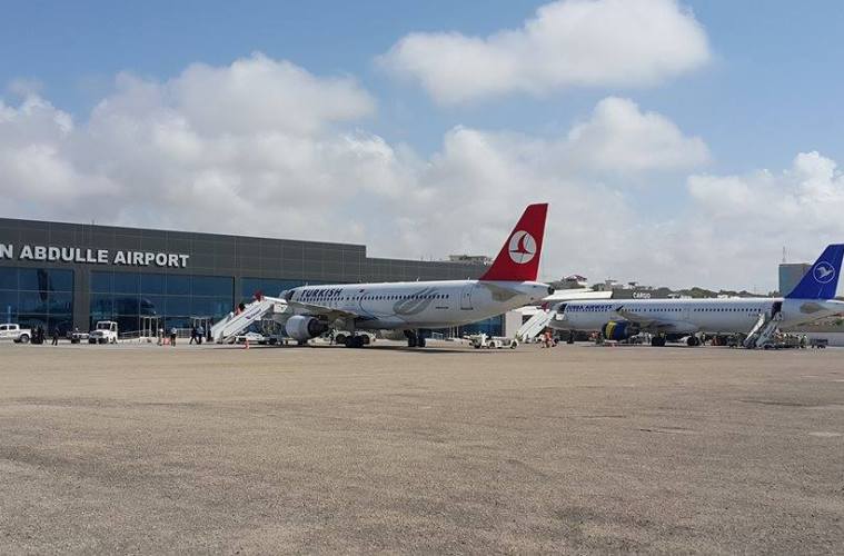 Aden Abdulle International Airport in Mogadishu, Somalia