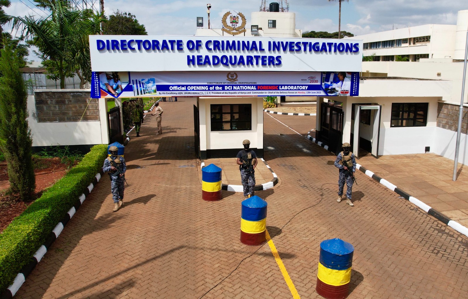 DCI Headquarters in Nairobi, the central command office of Kenya's Directorate of Criminal Investigations.