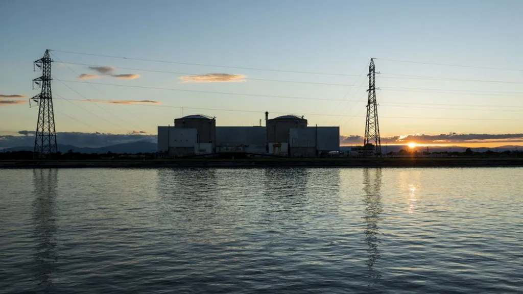 Fessenheim Nuclear Plant stands idle near the French-German border as dismantling begins following its closure after 42 years of operation.