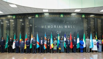 African Union Peace and Security Council (PSC) members attend a flag-raising ceremony for new member states on April 7, 2026, in Addis Ababa, as part of official proceedings marking their integration into AU structures and reaffirming continental unity and cooperation.