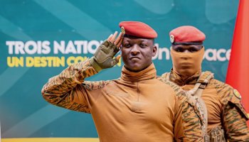 Burkina Faso's military leader Ibrahim Traoré.