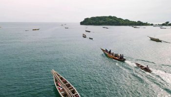 Lake Tanganyika borders Burundi, the Democratic Republic of Congo, Tanzania and Zambia. The region surrounding the lake region is home to at least 13 million people, 2 million of whom live along the lake's shore.