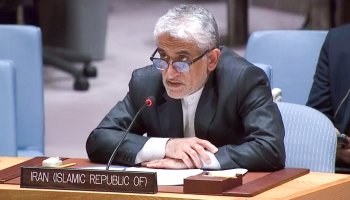 Iran's Permanent Representative to the United Nations in New York, Amb. Amir-Saeid Iravani.