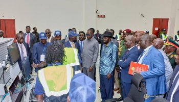 President Salva Kiir Mayardit inaugurates South Sudan's Air Traffic Management System at Juba International Airport, marking full national control of airspace operations on May 18, 2026.