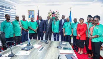 Photo group: Aden Barre Duale and senior health officials during the signing of a landmark teachers' medical cover agreement in Nairobi, where stakeholders finalized reforms under the Social Health Authority scheme.
