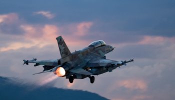 Israeli fighter aircraft conducting airstrikes targeting alleged militant infrastructure in southern Lebanon, including weapons storage sites and command facilities, as part of ongoing military operations.