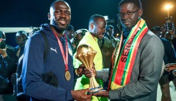 Senegal President Faye Hails lions, says nation 'owes a debt of gratitude'.