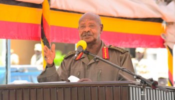President Yoweri Kaguta Museveni, Commander-in-Chief of Uganda's UPDF.