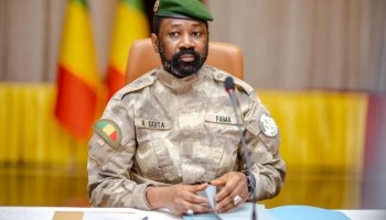Interim President of the Republic of Mali, Colonel Assimi Goita.