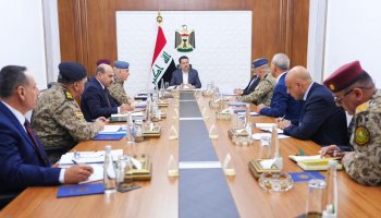 Iraqi Prime Minister Mohammed Shia' Al-Sudani chairs a security meeting in Baghdad to discuss air defense modernization and national security measures.