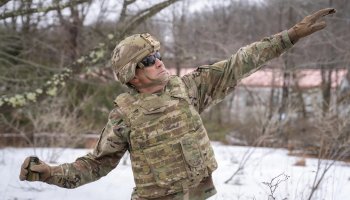 U.S. Army personnel demonstrate the M111 blast overpressure grenade at Fort Bragg, North Carolina, April 4, 2026, designed for urban close-quarters operations.