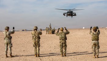 Feb. 23, 2026 — U.S. Army Central soldiers earned Pathfinder badges after completing advanced airborne and air assault training in the Middle East.