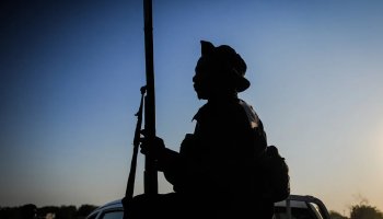 Rights campaigners accused government troops and an ethnic militia of raiding the village and killing civilians in a military operation. / AA